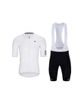 HOLOKOLO Cycling short sleeve jersey and shorts - VICTORIOUS ELITE - black/white