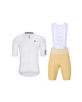 HOLOKOLO Cycling short sleeve jersey and shorts - VICTORIOUS ELITE - beige/white