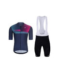 HOLOKOLO Cycling short sleeve jersey and shorts - SPECTRO - black/blue