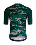 HOLOKOLO Cycling short sleeve jersey and shorts - CAMOTRAIL - blue/green