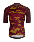 HOLOKOLO Cycling short sleeve jersey and shorts - CAMOTRAIL - black/bordeaux