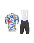 HOLOKOLO Cycling short sleeve jersey and shorts - SPARROVER - anthracite/white/multicolour