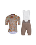 HOLOKOLO Cycling short sleeve jersey and shorts - SPARROVER - brown