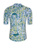 HOLOKOLO Cycling short sleeve jersey and shorts - COMIC - anthracite/light blue
