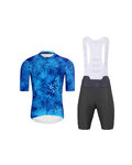 HOLOKOLO Cycling short sleeve jersey and shorts - RUSTLE - anthracite/blue