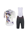RIVANELLE Cycling short sleeve jersey and shorts - FLOWERY LADY - anthracite/white/multicolour