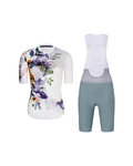 RIVANELLE Cycling short sleeve jersey and shorts - FLOWERY LADY - green/white/multicolour