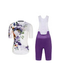 RIVANELLE Cycling short sleeve jersey and shorts - FLOWERY LADY - purple/white/multicolour