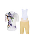 RIVANELLE Cycling short sleeve jersey and shorts - FLOWERY LADY - beige/white/multicolour