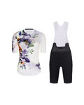 RIVANELLE Cycling short sleeve jersey and shorts - FLOWERY LADY - black/white/multicolour
