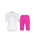 RIVANELLE Cycling short sleeve jersey and shorts - VICTORIOUS LADY - cyclamen/white