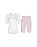 RIVANELLE Cycling short sleeve jersey and shorts - VICTORIOUS LADY - white/pink
