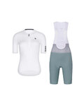 RIVANELLE Cycling short sleeve jersey and shorts - VICTORIOUS LADY - white/green