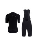RIVANELLE Cycling short sleeve jersey and shorts - VICTORIOUS LADY - black