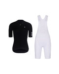 RIVANELLE Cycling short sleeve jersey and shorts - VICTORIOUS LADY - white/black