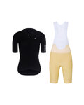 RIVANELLE Cycling short sleeve jersey and shorts - VICTORIOUS LADY - beige/black