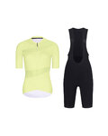 RIVANELLE Cycling short sleeve jersey and shorts - GLAMOR - yellow/black