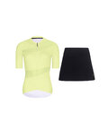 RIVANELLE short jersey and skirt - GLAMOR - black/yellow