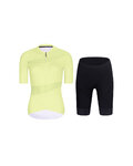RIVANELLE Cycling short sleeve jersey and shorts - GLAMOR - black/yellow