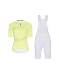 RIVANELLE Cycling short sleeve jersey and shorts - GLAMOR - white/yellow