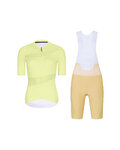 RIVANELLE Cycling short sleeve jersey and shorts - GLAMOR - beige/yellow