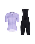 RIVANELLE Cycling short sleeve jersey and shorts - GLAMOR - black/purple