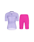 RIVANELLE Cycling short sleeve jersey and shorts - GLAMOR - cyclamen/purple
