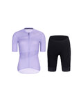 RIVANELLE Cycling short sleeve jersey and shorts - GLAMOR - black/purple