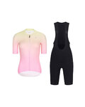 RIVANELLE Cycling short sleeve jersey and shorts - ELEVATE - black/pink/multicolour
