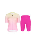 RIVANELLE Cycling short sleeve jersey and shorts - ELEVATE - cyclamen/pink/multicolour