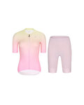 RIVANELLE Cycling short sleeve jersey and shorts - ELEVATE - pink/multicolour