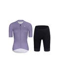 RIVANELLE Cycling short sleeve jersey and shorts - ELEVATE - black/purple