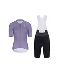 RIVANELLE Cycling short sleeve jersey and shorts - ELEVATE - black/purple