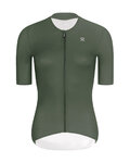 RIVANELLE Cycling short sleeve jersey and shorts - ELEVATE - cyclamen/green