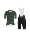 RIVANELLE Cycling short sleeve jersey and shorts - ELEVATE - black/green