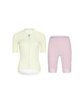 RIVANELLE Cycling short sleeve jersey and shorts - ELEVATE - pink/ivory