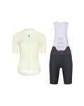 RIVANELLE Cycling short sleeve jersey and shorts - ELEVATE - anthracite/ivory