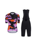 RIVANELLE Cycling short sleeve jersey and shorts - BIKE´S GOOD - black/multicolour