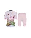 RIVANELLE Cycling short sleeve jersey and shorts - IN BLOOM - pink/multicolour