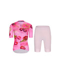 RIVANELLE Cycling short sleeve jersey and shorts - CHERIE - pink