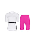 RIVANELLE Cycling short sleeve jersey and shorts - LOVELY - cyclamen/white