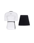 RIVANELLE short jersey and skirt - LOVELY - black/white