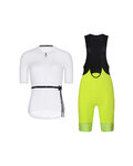RIVANELLE Cycling short sleeve jersey and shorts - LOVELY - yellow/black/white