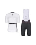 RIVANELLE Cycling short sleeve jersey and shorts - LOVELY - anthracite/white