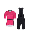 RIVANELLE Cycling short sleeve jersey and shorts - LOVELY - black/pink