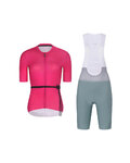 RIVANELLE Cycling short sleeve jersey and shorts - LOVELY - green/pink