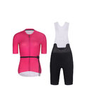RIVANELLE Cycling short sleeve jersey and shorts - LOVELY - black/pink