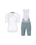 RIVANELLE Cycling short sleeve jersey and shorts - CRYSTELLE - green/white