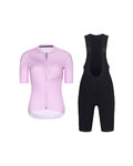 RIVANELLE Cycling short sleeve jersey and shorts - CRYSTELLE - black/pink