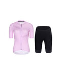 RIVANELLE Cycling short sleeve jersey and shorts - CRYSTELLE - black/pink